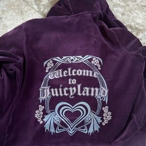 juicy couture burgundy tracksuit XL top L bottom
